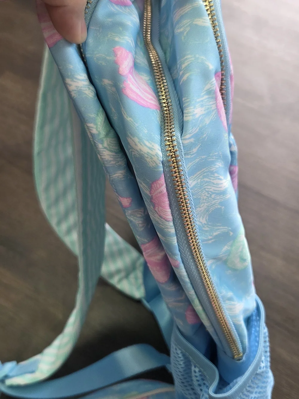 Lilly Pulitzer Blue Seashell Backpack & Lunch Bag Set